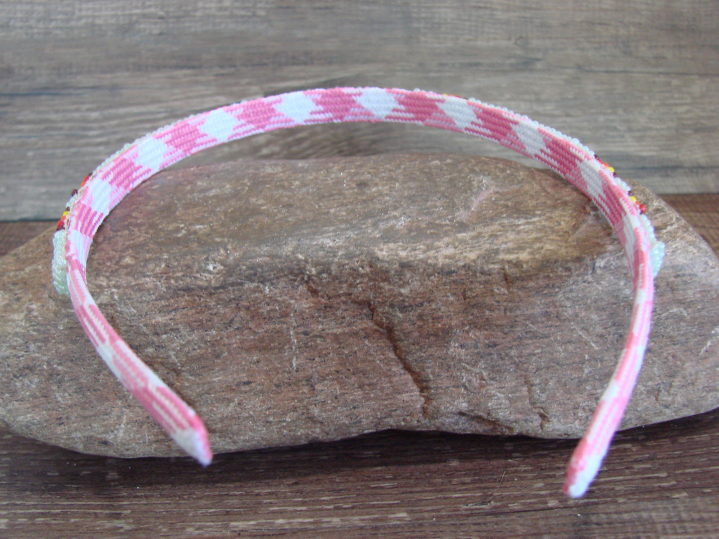 Navajo Indian Hand Beaded 3/8" Head Band by Cleveland