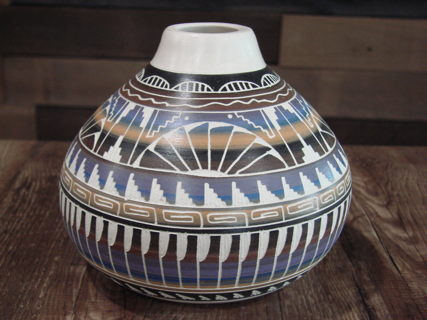 Native American Hand Etched & Hand Painted Pottery - Gilmore