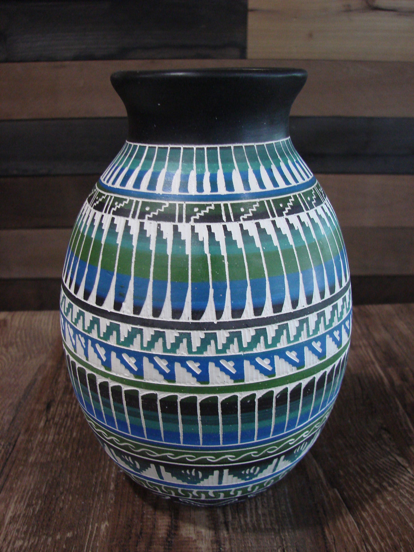 Native American Hand Etched & Hand Painted Pottery - Gilmore
