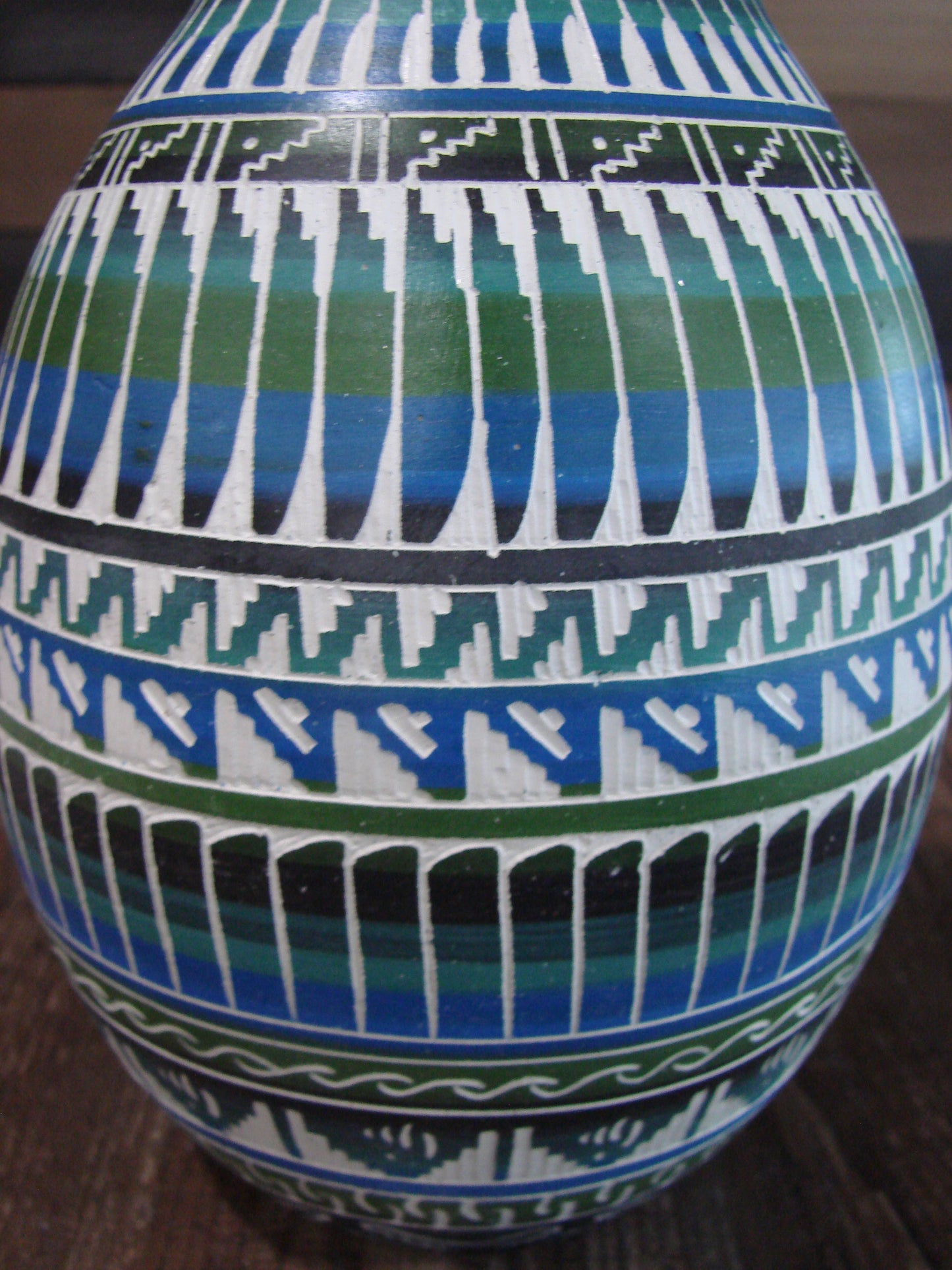 Native American Hand Etched & Hand Painted Pottery - Gilmore