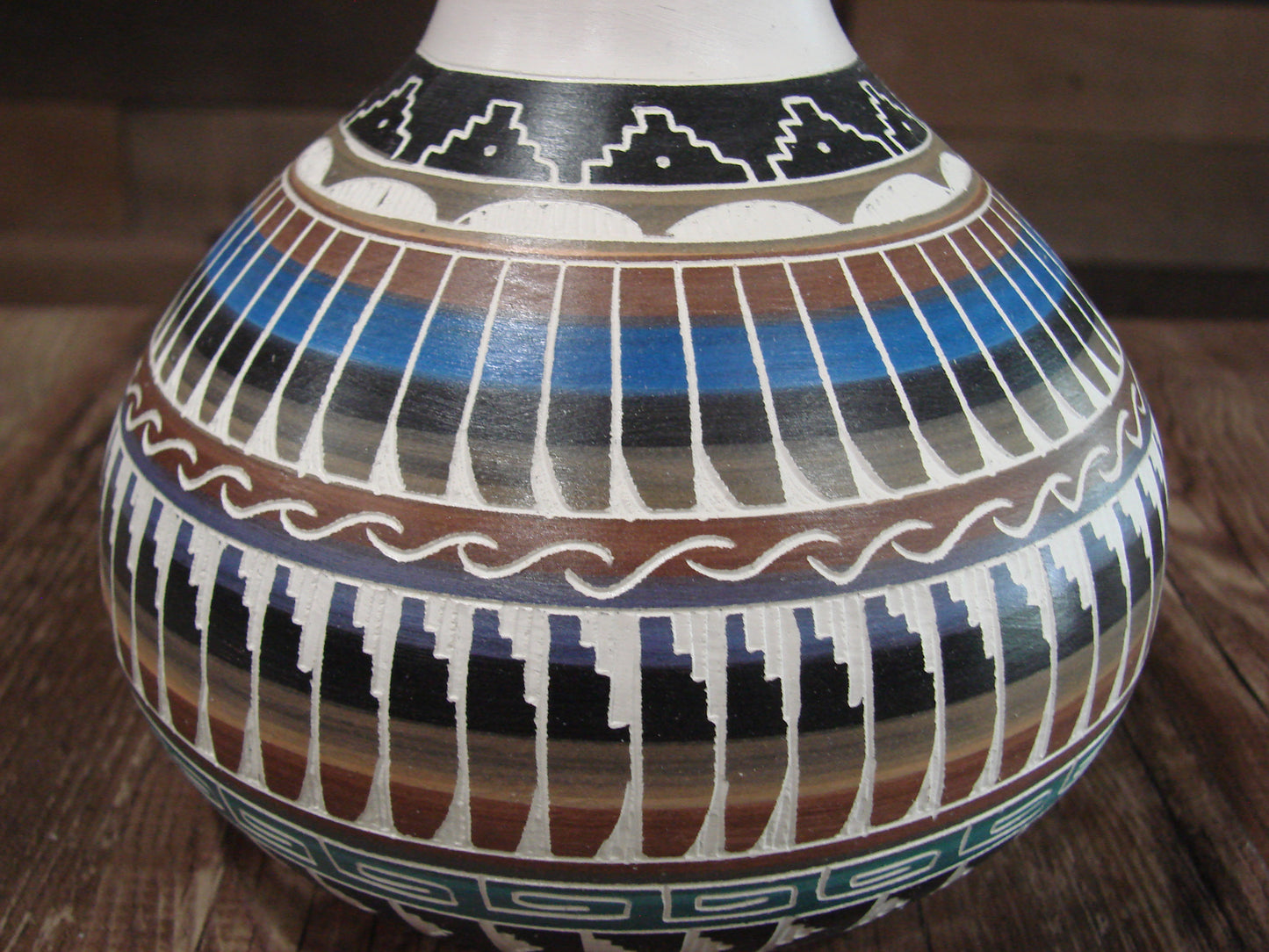 Native American Hand Etched & Hand Painted Pottery - Gilmore