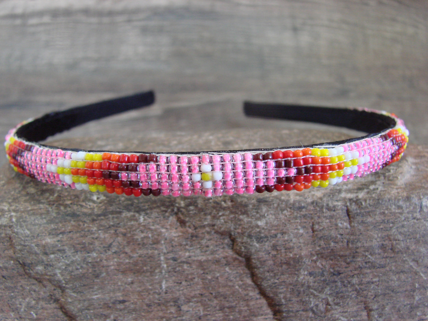 Navajo Indian Hand Beaded 3/8" Head Band by Cleveland