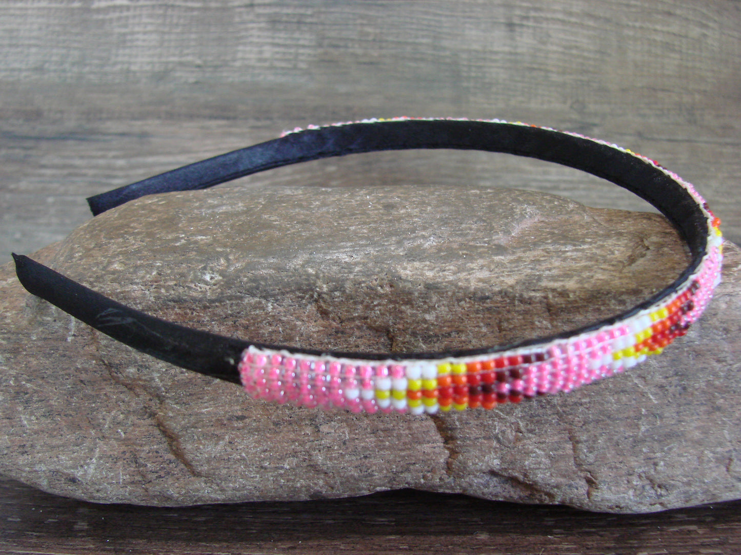 Navajo Indian Hand Beaded 3/8" Head Band by Cleveland