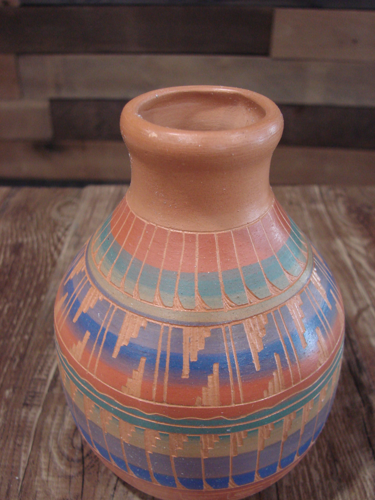 Native American Hand Etched & Hand Painted Pottery - Gilmore