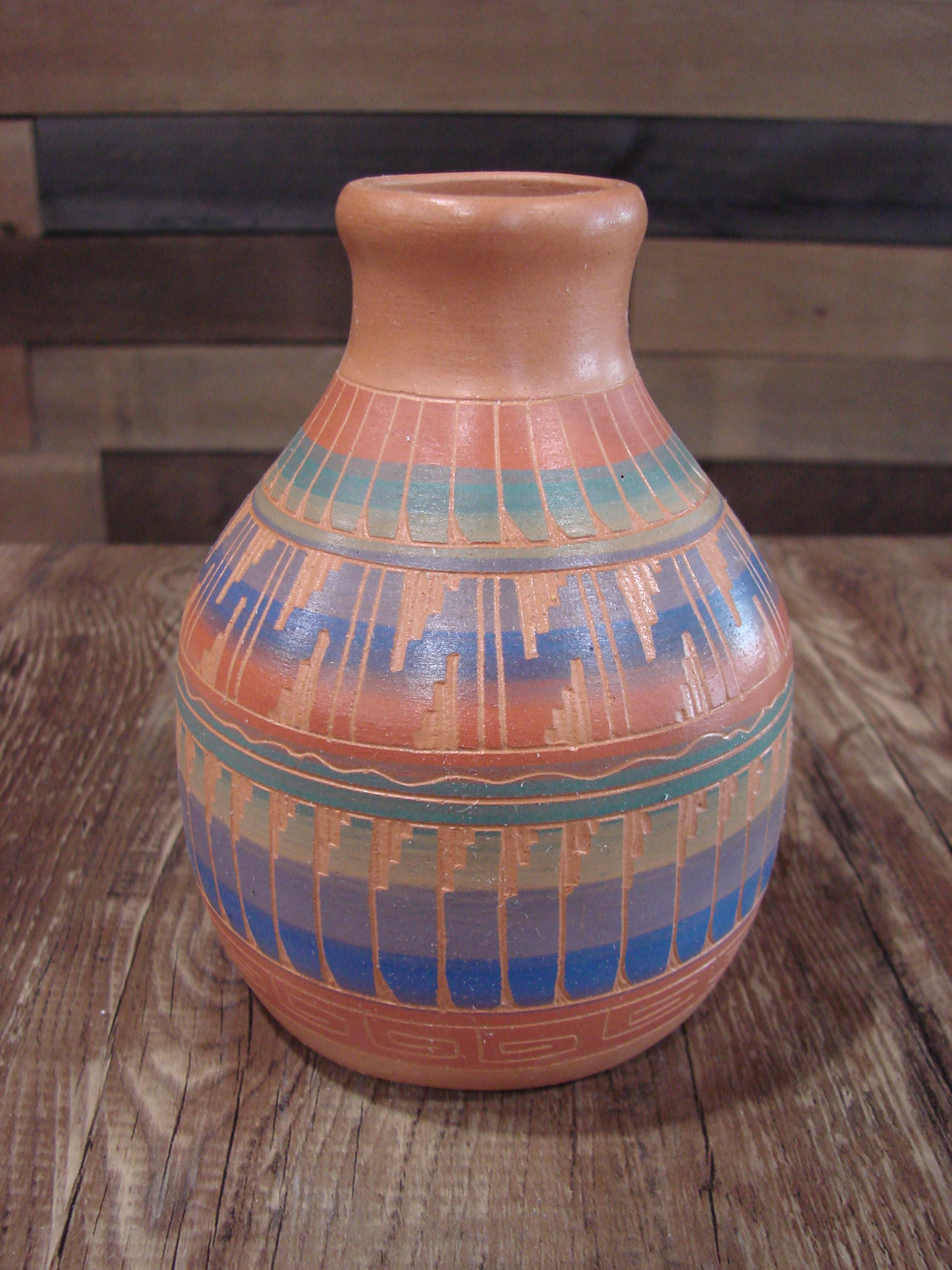 Native American Hand Etched & Hand Painted Pottery - Gilmore