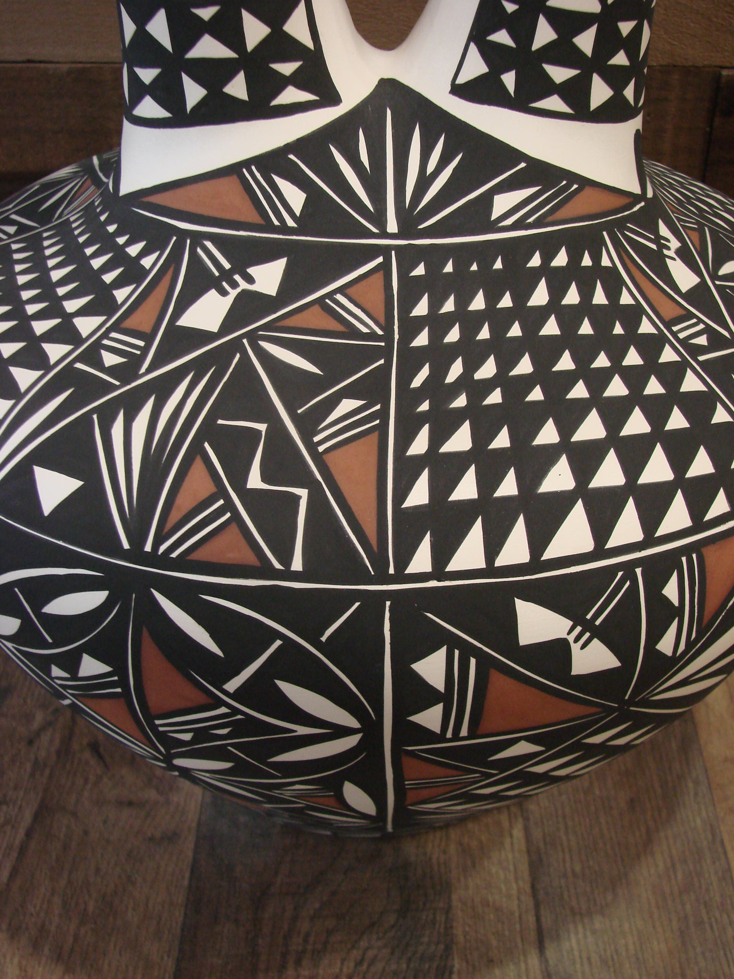 Large Native American Hand Painted Wedding Vase Pottery by Concho