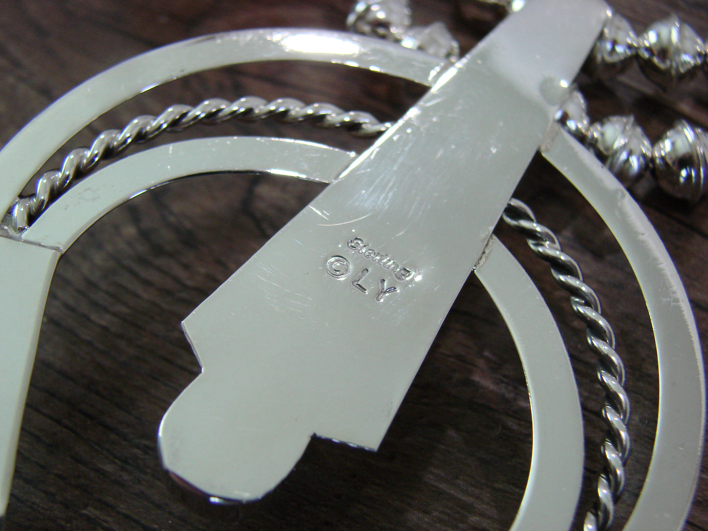 Native American Sterling Silver & Turquoise Squash Blossom Set by Yazzie