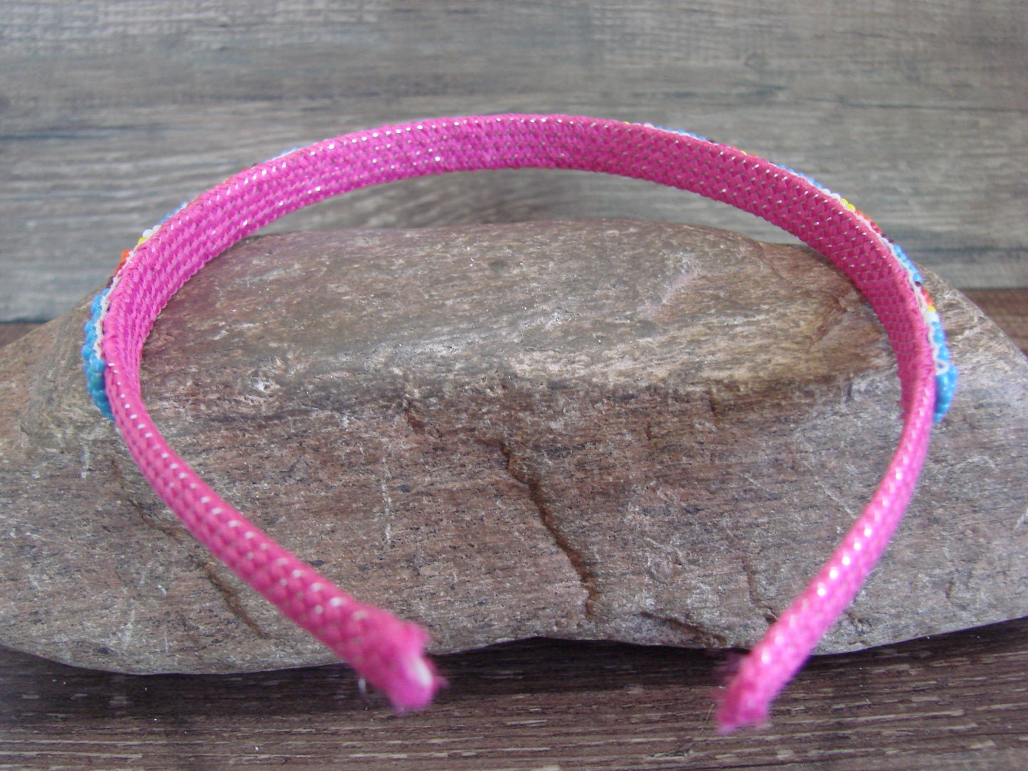 Navajo Indian Hand Beaded 3/8" Head Band by Cleveland