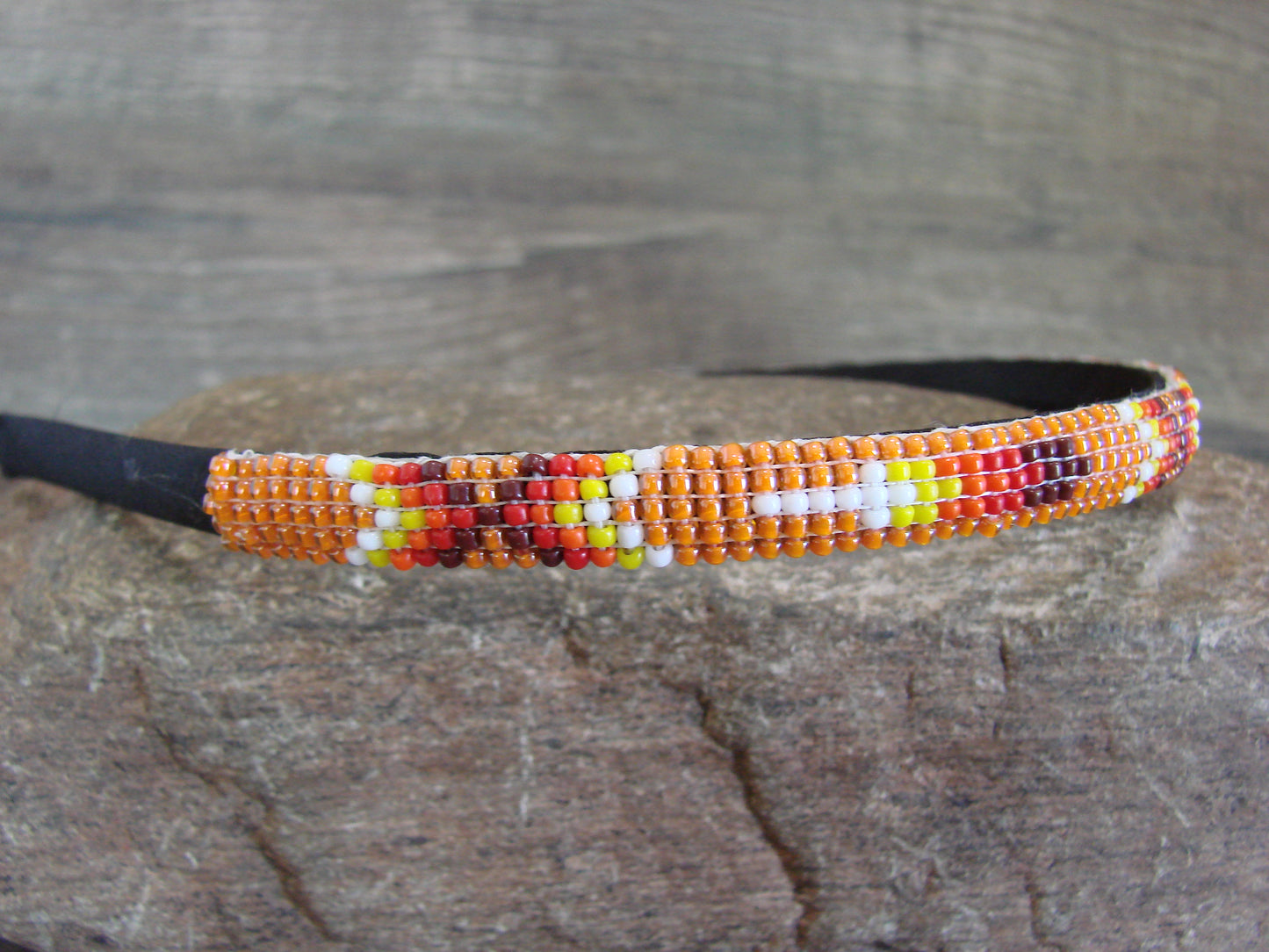 Navajo Indian Hand Beaded 3/8" Head Band by Cleveland