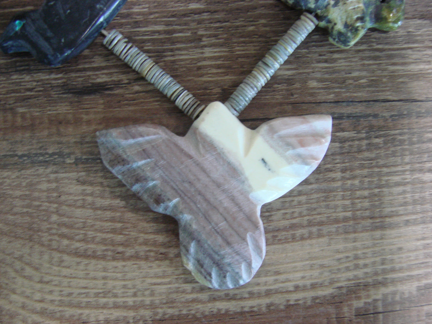 Hand Carved 28" Multi Stone Fetish Necklace by Matt Mitchell