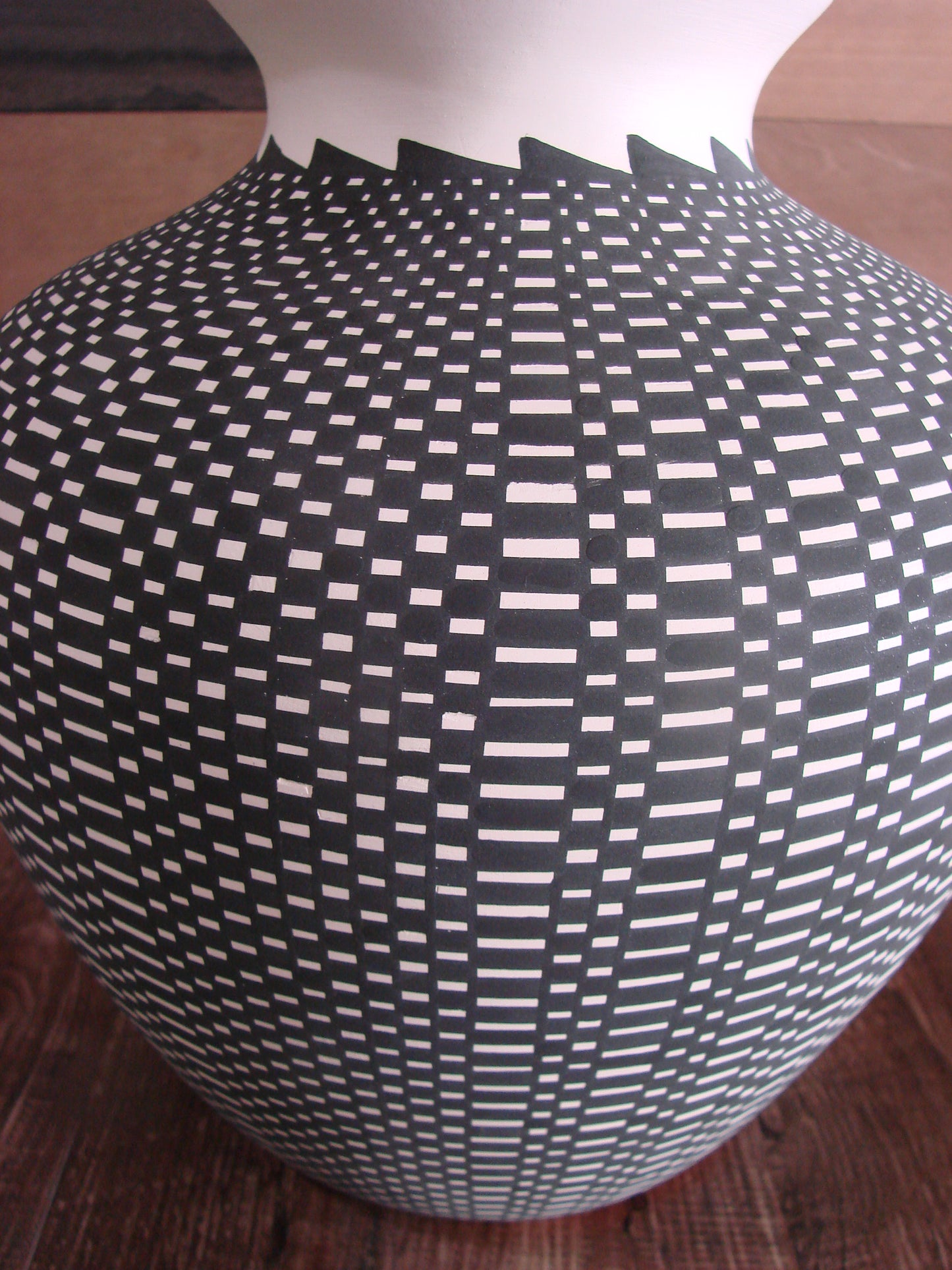 Acoma Pueblo Fine Line Hand Coiled & Hand Painted Pottery by M.C. Antonio