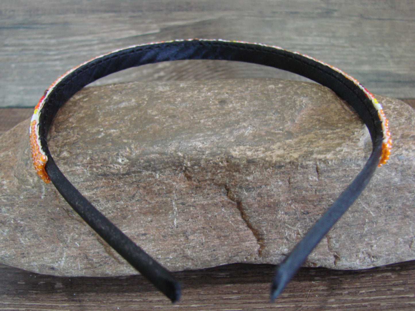 Navajo Indian Hand Beaded 3/8" Head Band by Cleveland