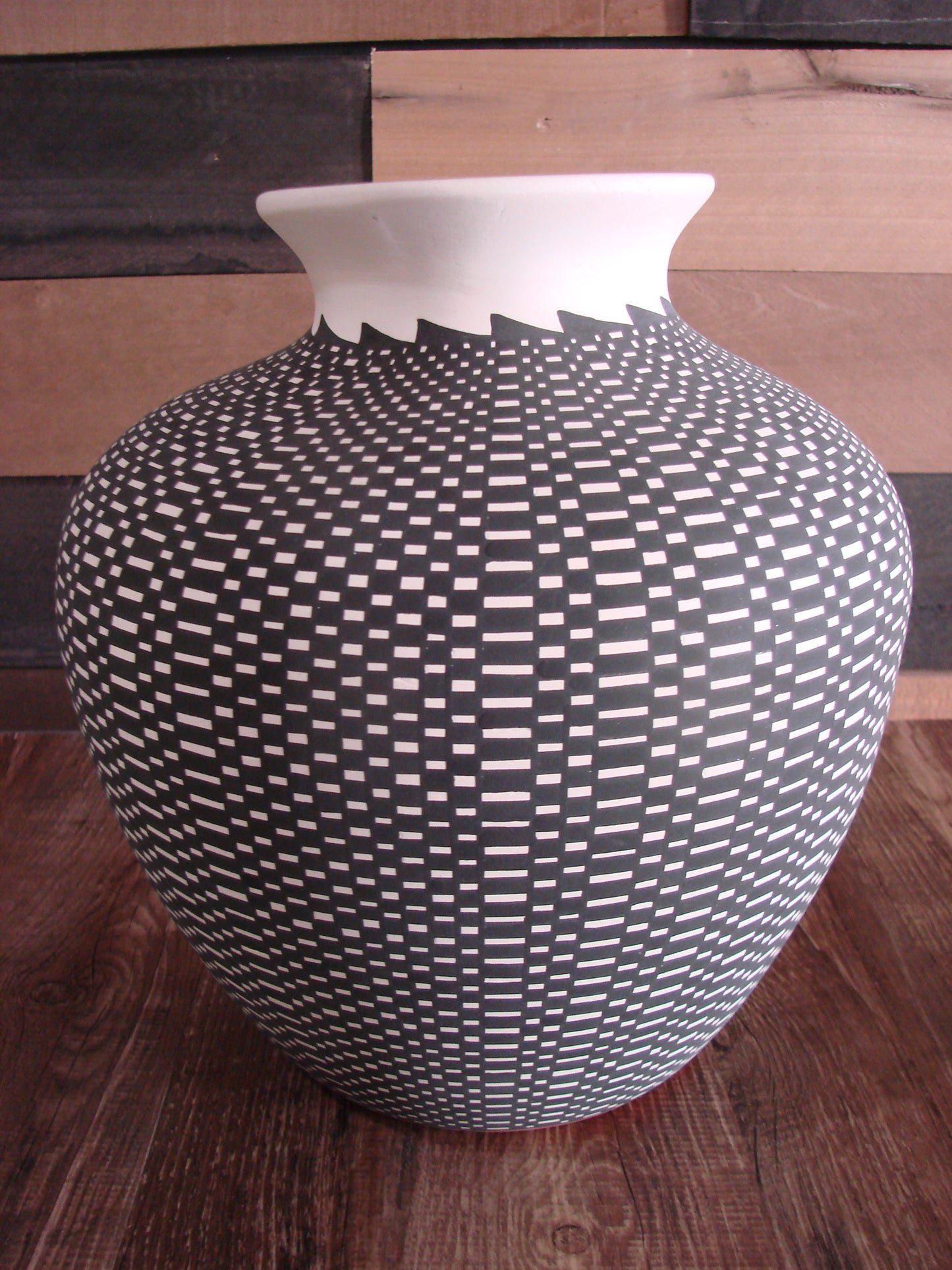 Acoma Pueblo Fine Line Hand Coiled & Hand Painted Pottery by M.C. Antonio