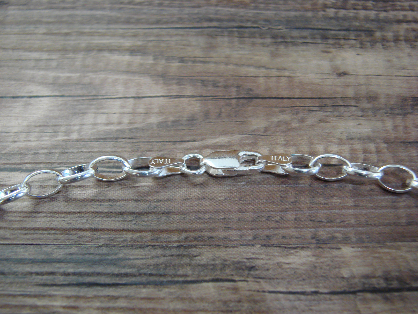 Native American 24" Sterling Silver & Seed Agate Link Necklace by Johnson