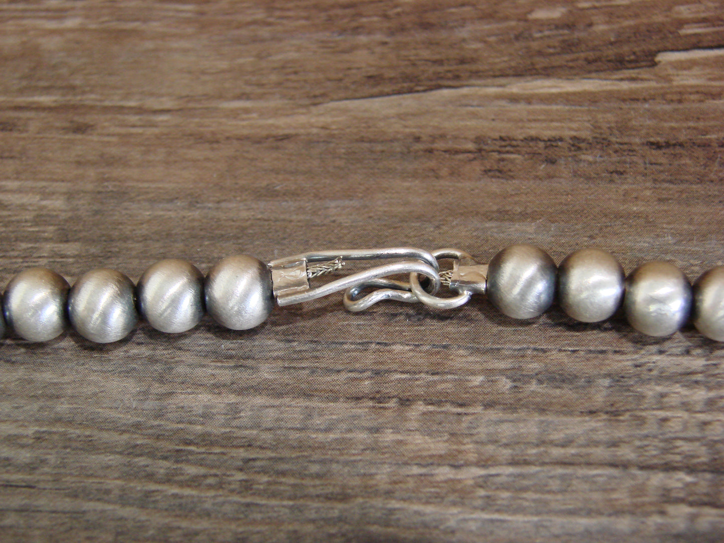 Native American Sterling Silver & White Buffalo Turquoise Squash Blossom Set by Francisco