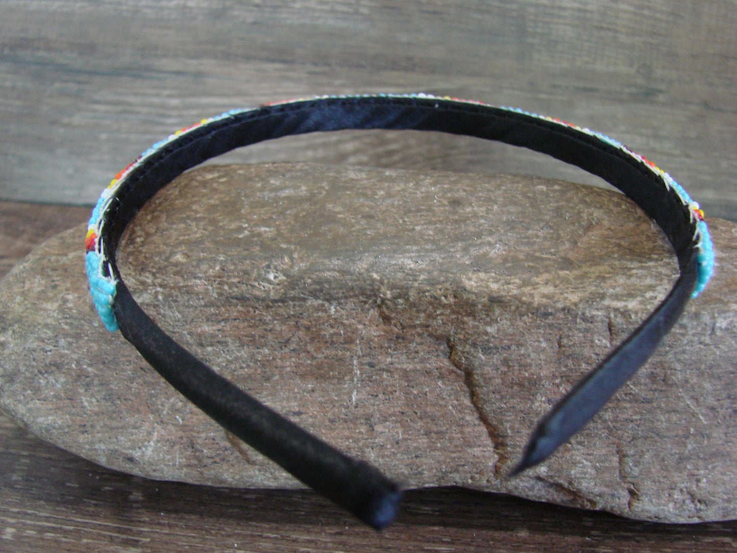 Navajo Indian Hand Beaded 3/8" Head Band by Cleveland