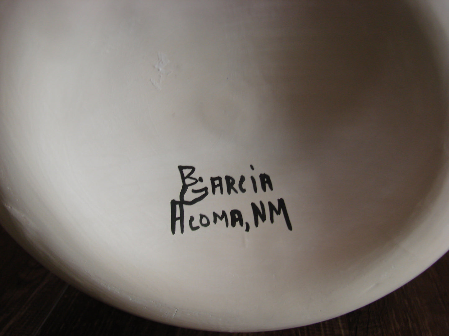 Acoma Pueblo Fine Line Hand Coiled & Hand Painted Bear Pottery by B. Garcia