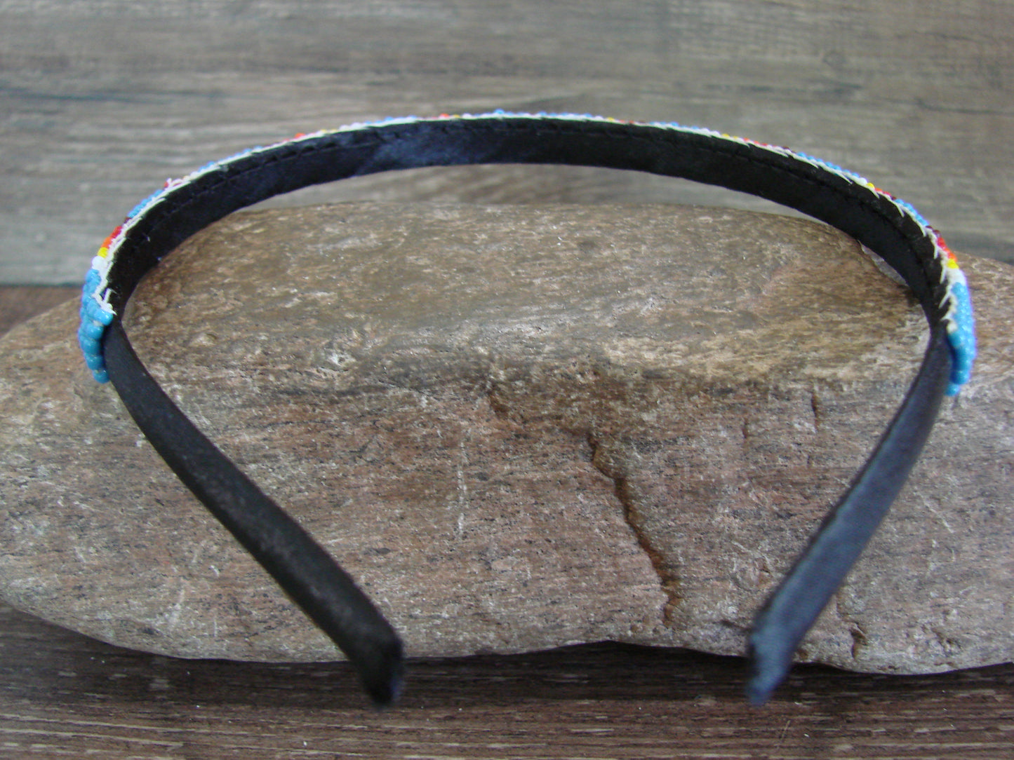 Navajo Indian Hand Beaded 3/8" Head Band by Cleveland