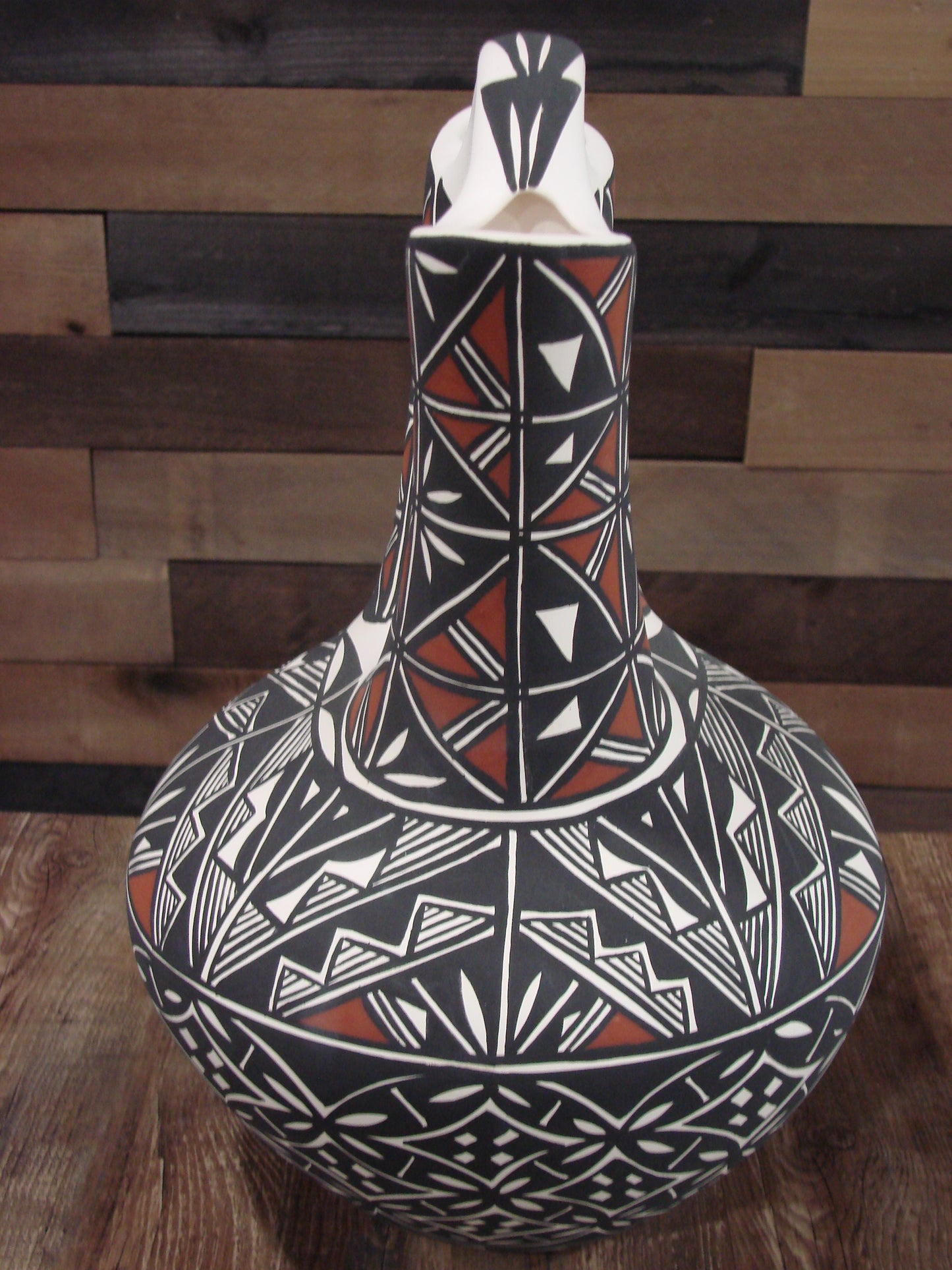 Native American Hand Painted Wedding Vase Pottery by Concho