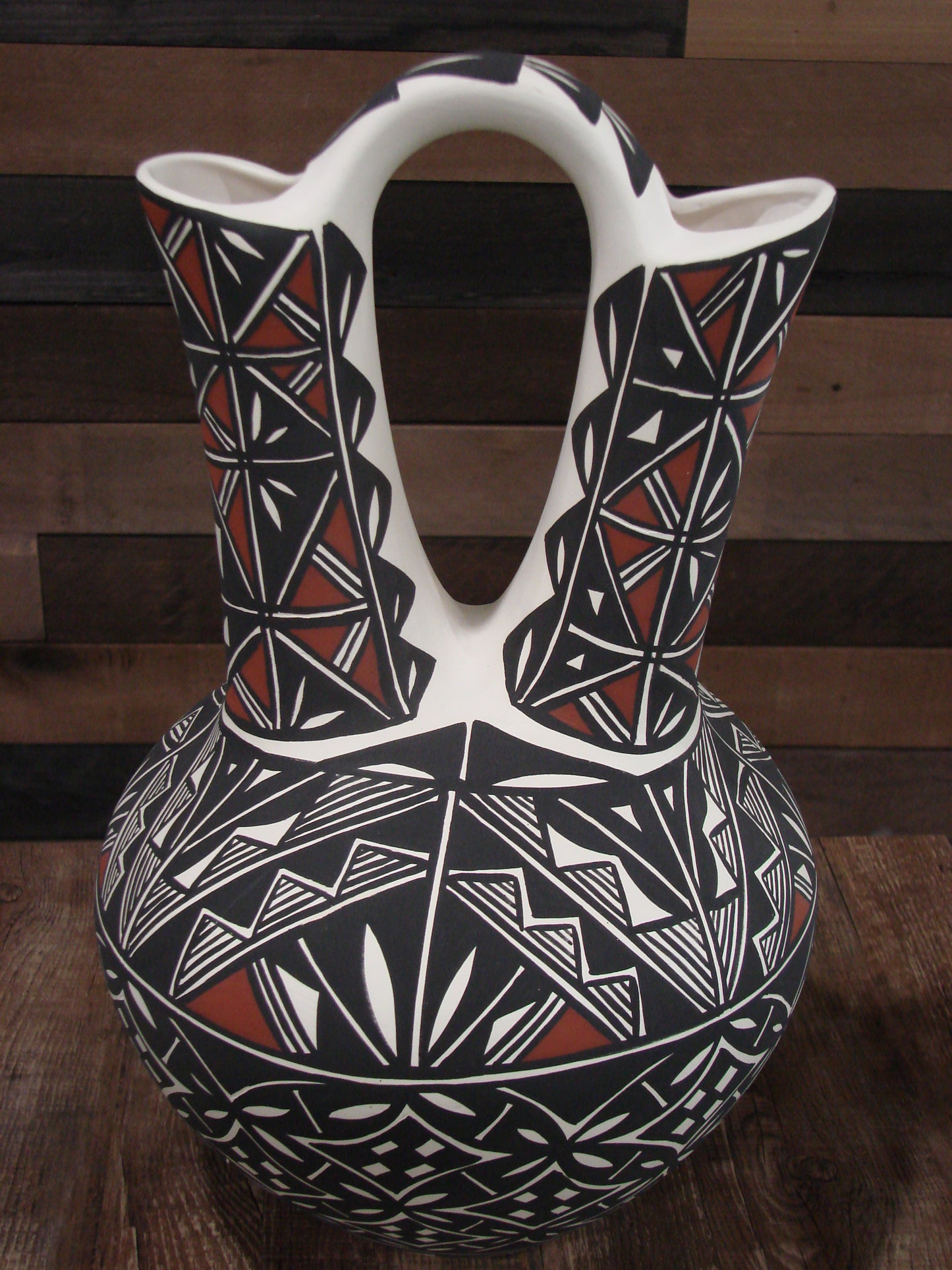 Native American Hand Painted Wedding Vase Pottery by Concho