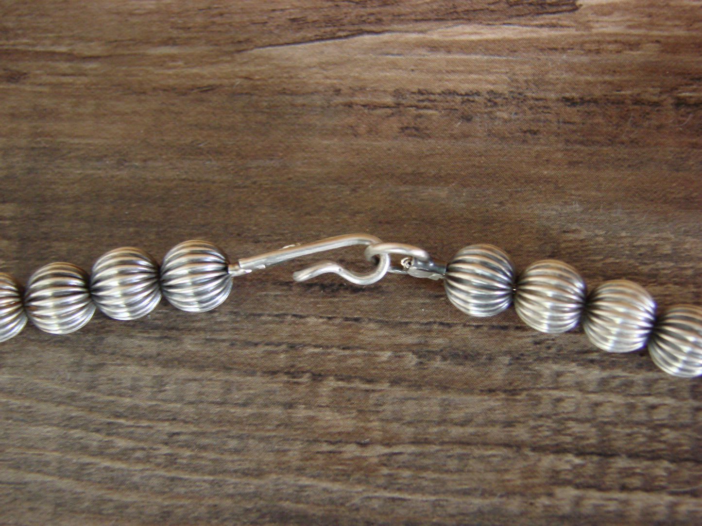 Native American Sterling Silver & White Buffalo Turquoise Squash Blossom Set by Francisco