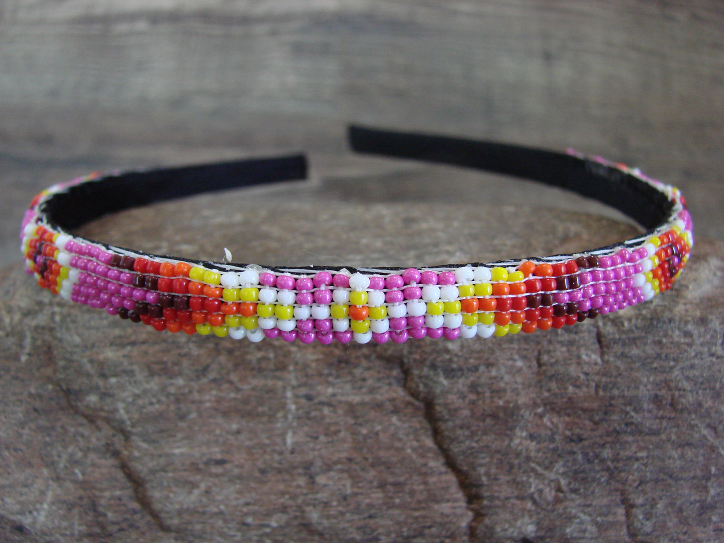 Navajo Indian Hand Beaded 3/8" Head Band by Cleveland