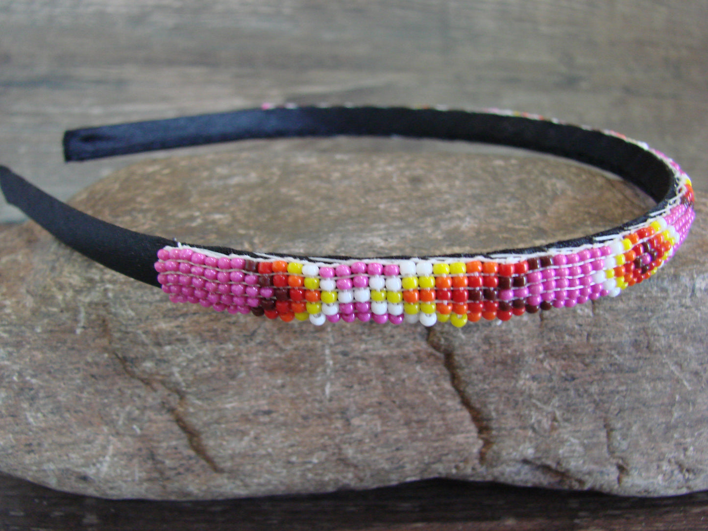 Navajo Indian Hand Beaded 3/8" Head Band by Cleveland