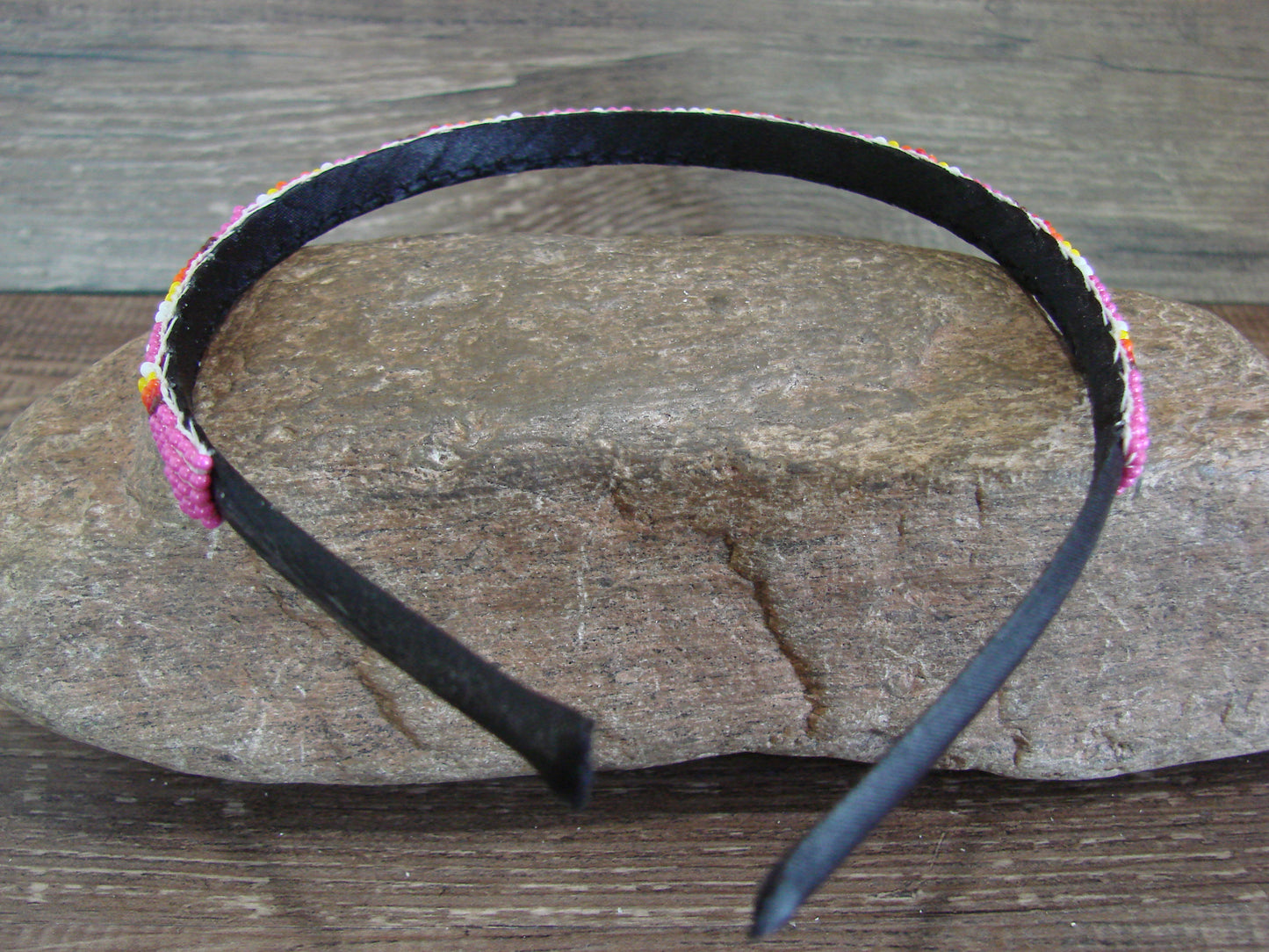 Navajo Indian Hand Beaded 3/8" Head Band by Cleveland