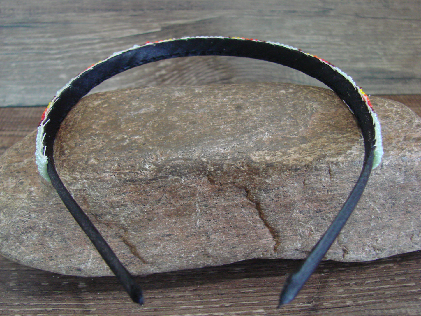 Navajo Indian Hand Beaded 3/8" Head Band by Cleveland