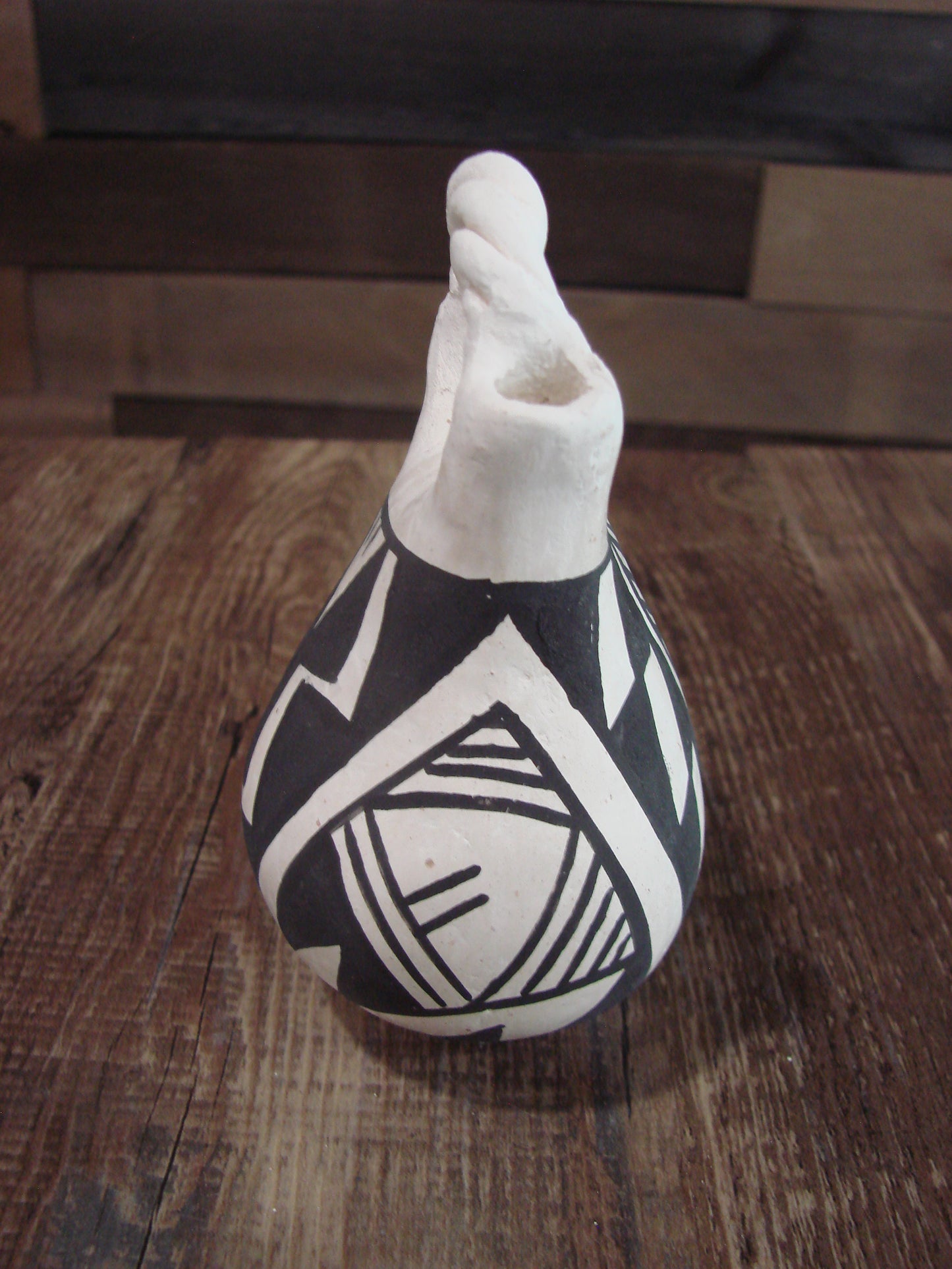 Native American Acoma Small Hand Made Wedding Vase - JL