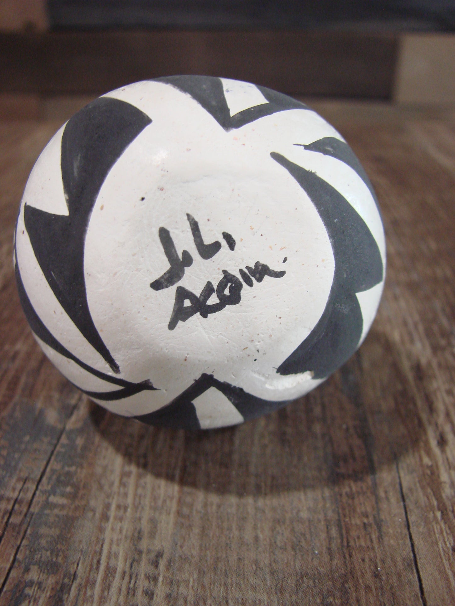 Native American Acoma Small Hand Made Wedding Vase - JL