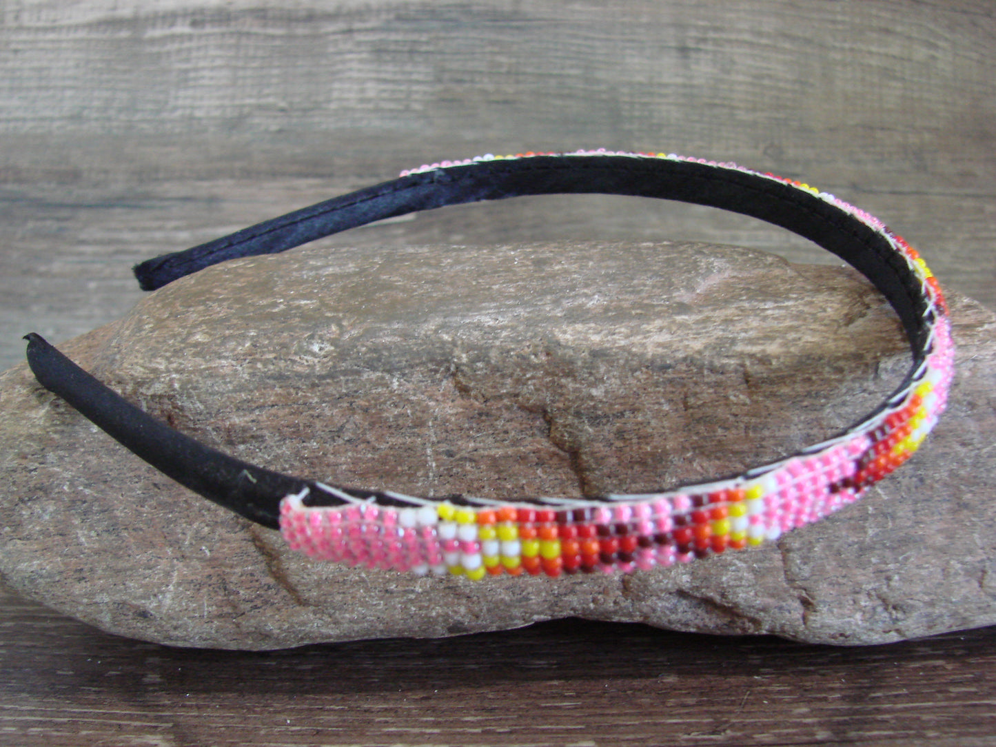 Navajo Indian Hand Beaded 3/8" Head Band by Cleveland