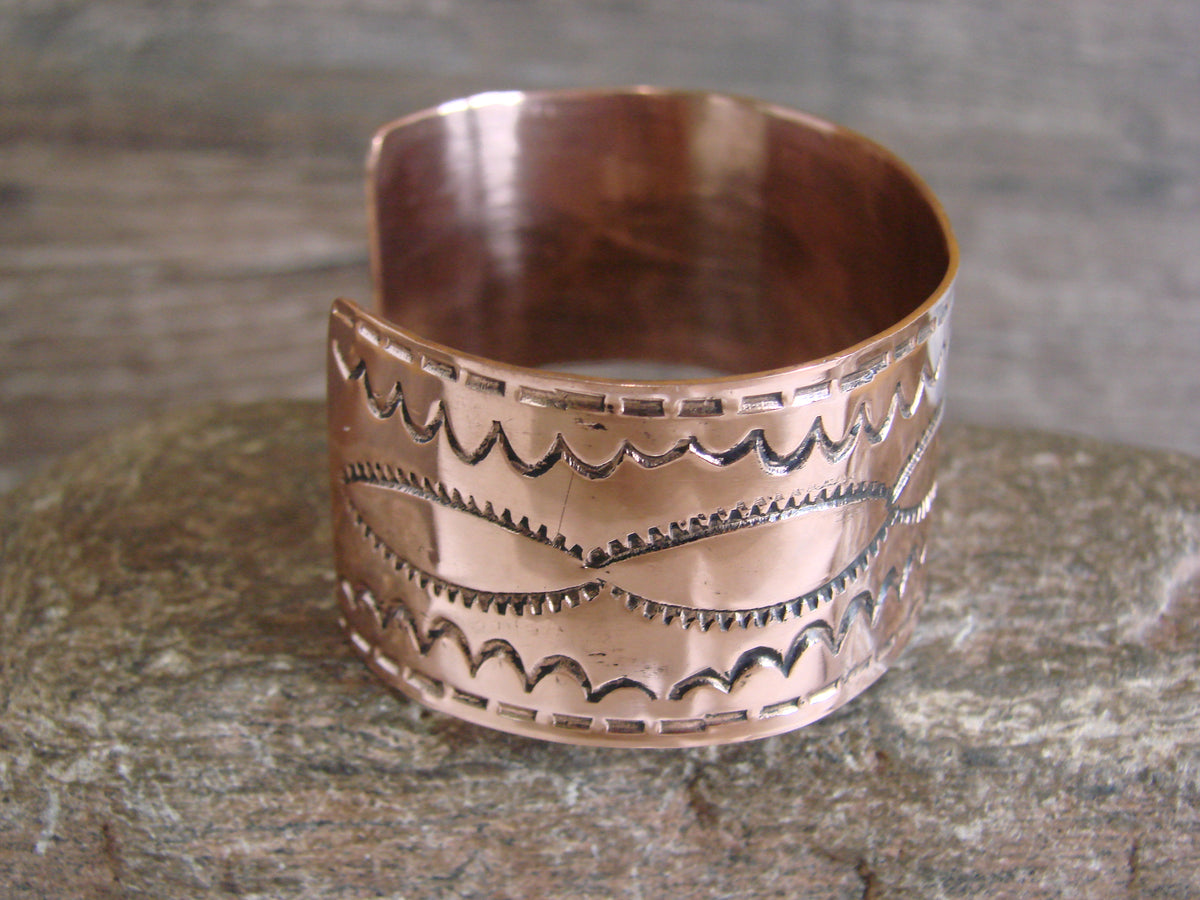 Native American Navajo Copper Bracelet by Elaine Tahe