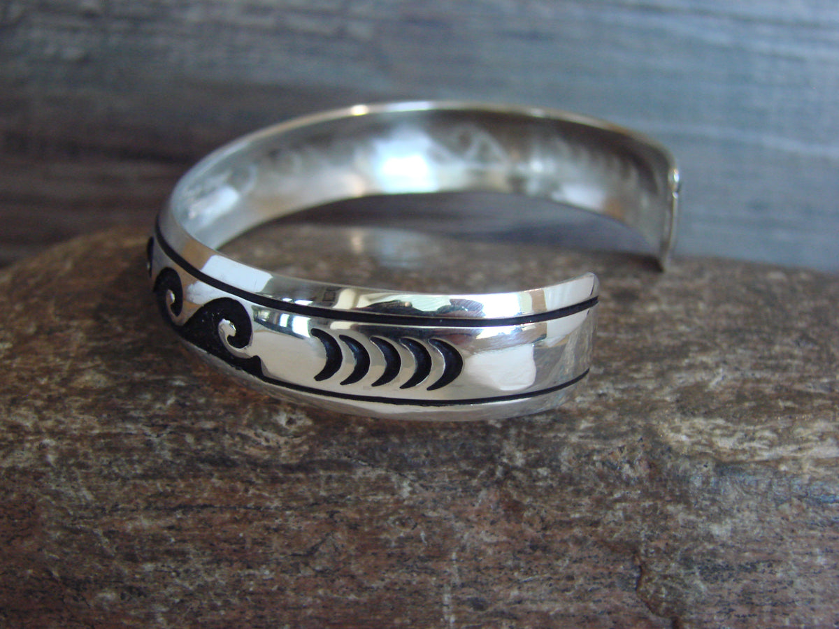 Native American Sterling Silver Petroglyph Bracelet by Singer