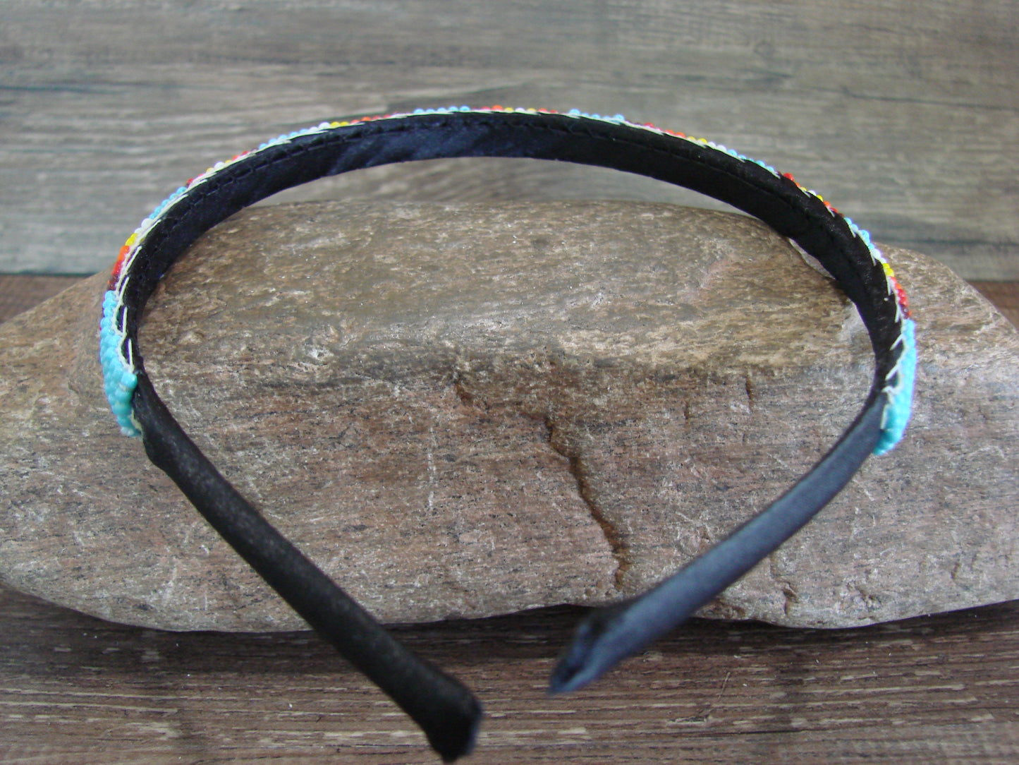 Navajo Indian Hand Beaded 3/8" Head Band by Cleveland