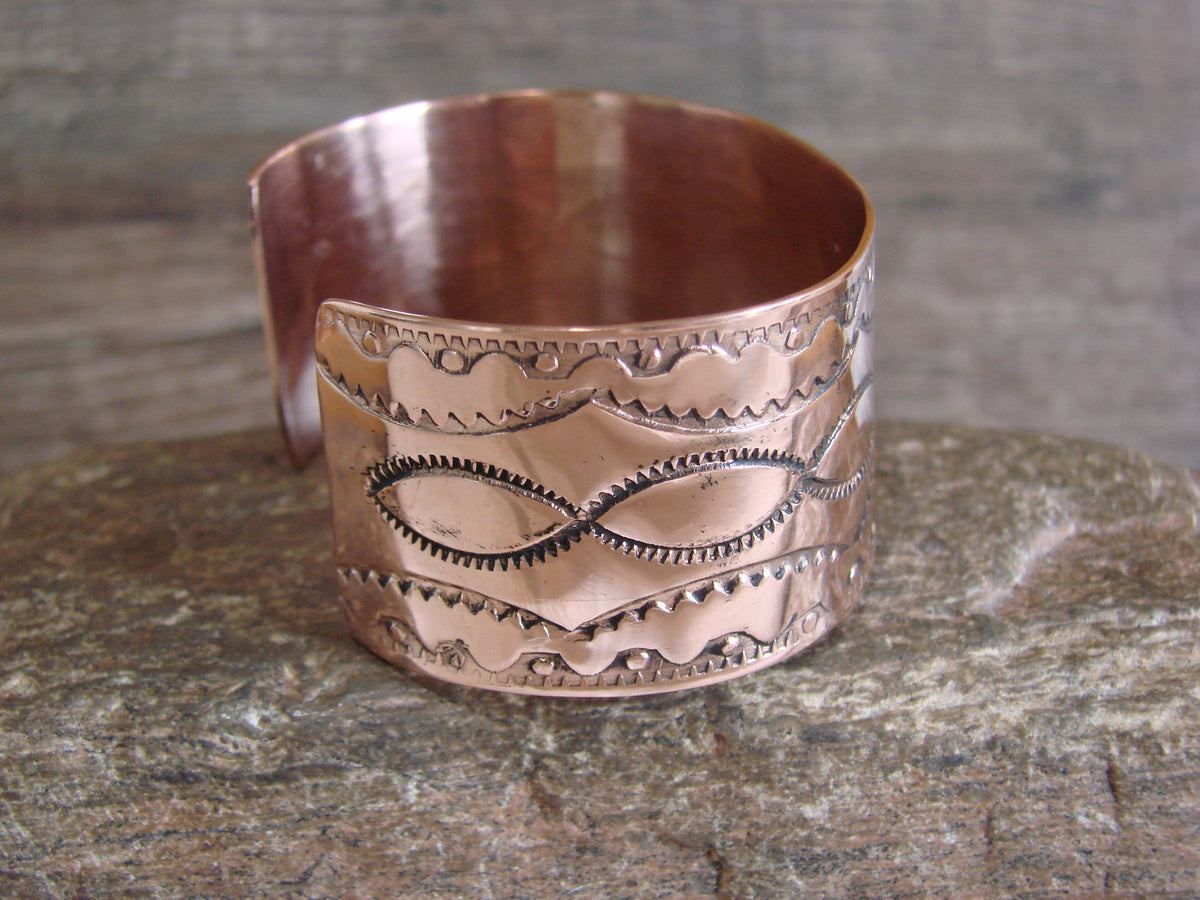 Native American Navajo Copper Bracelet by Elaine Tahe