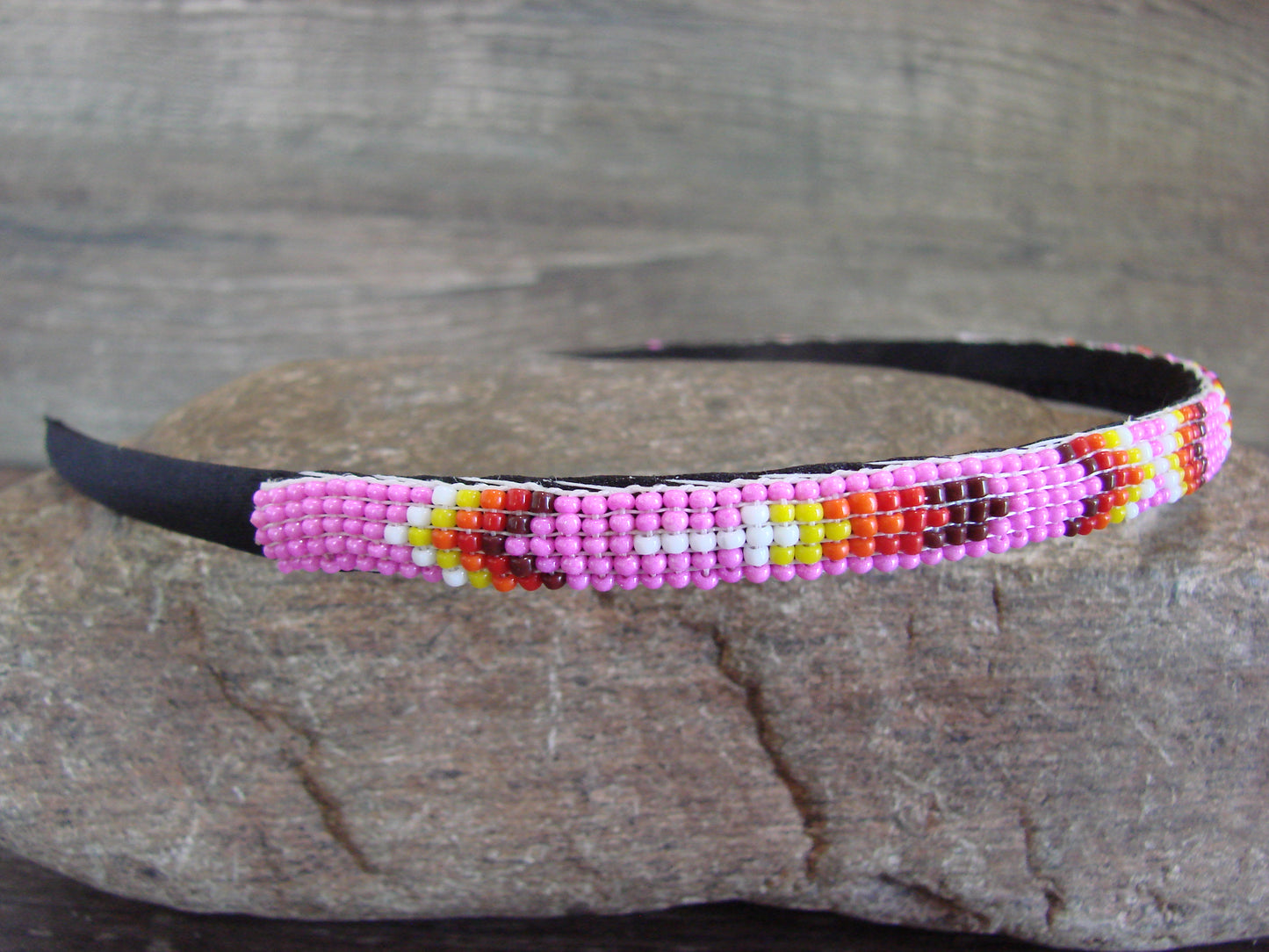 Navajo Indian Hand Beaded 3/8" Head Band by Cleveland