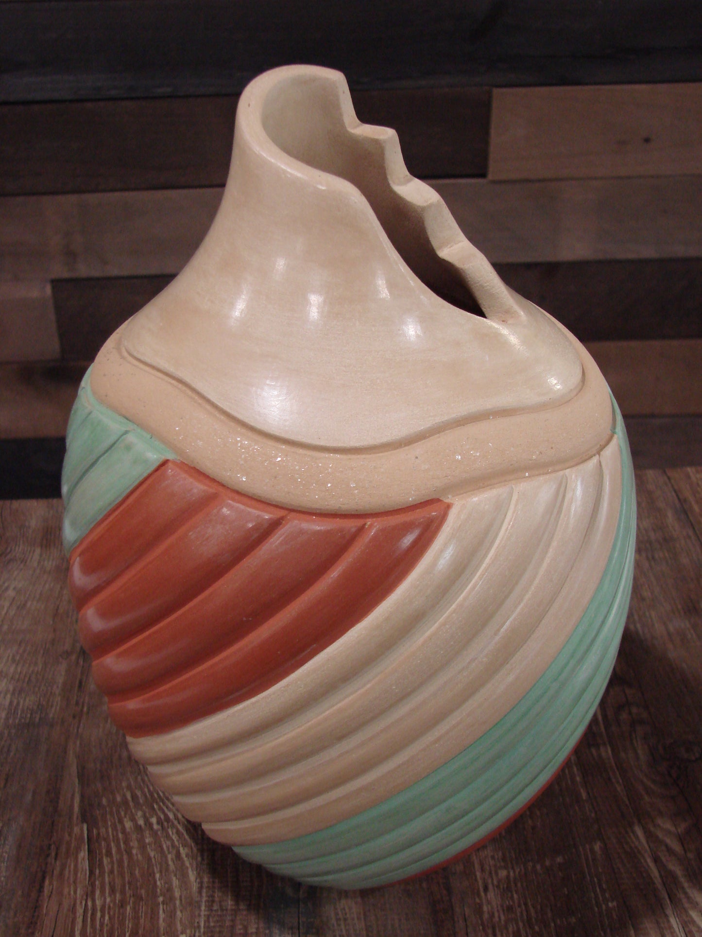 Native American Jemez Clay Hand Coiled Pottery Signed Yepa