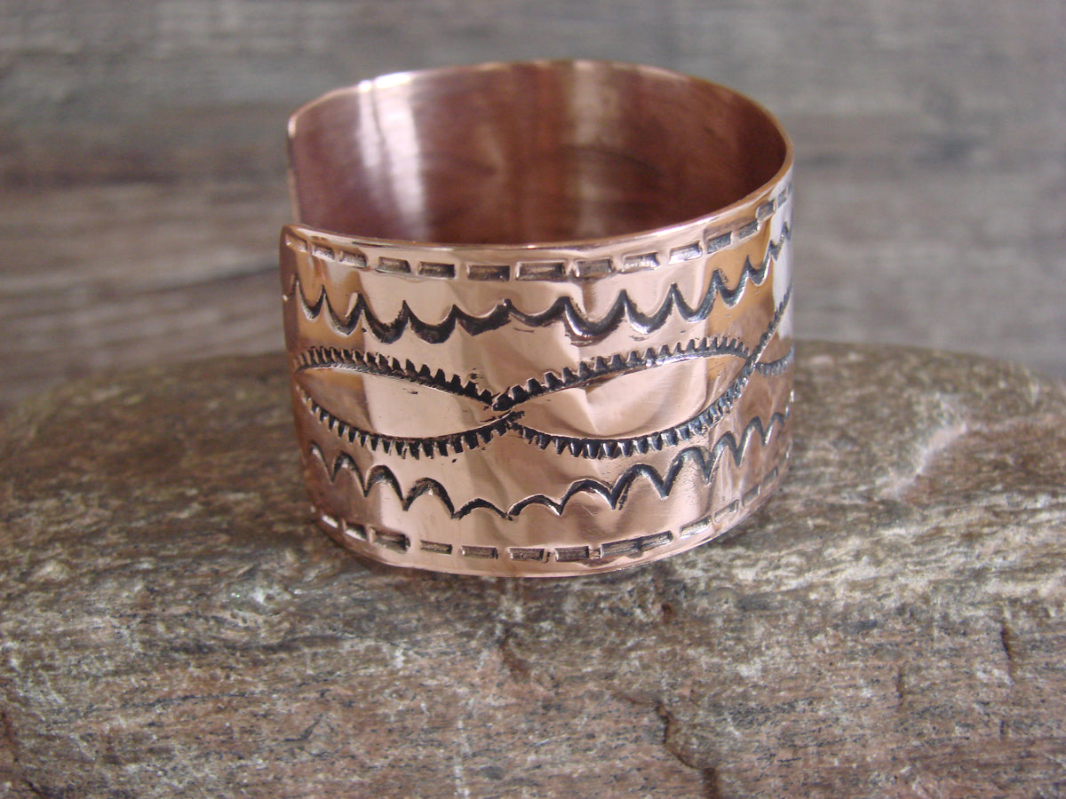 Native American Navajo Copper Bracelet by Elaine Tahe