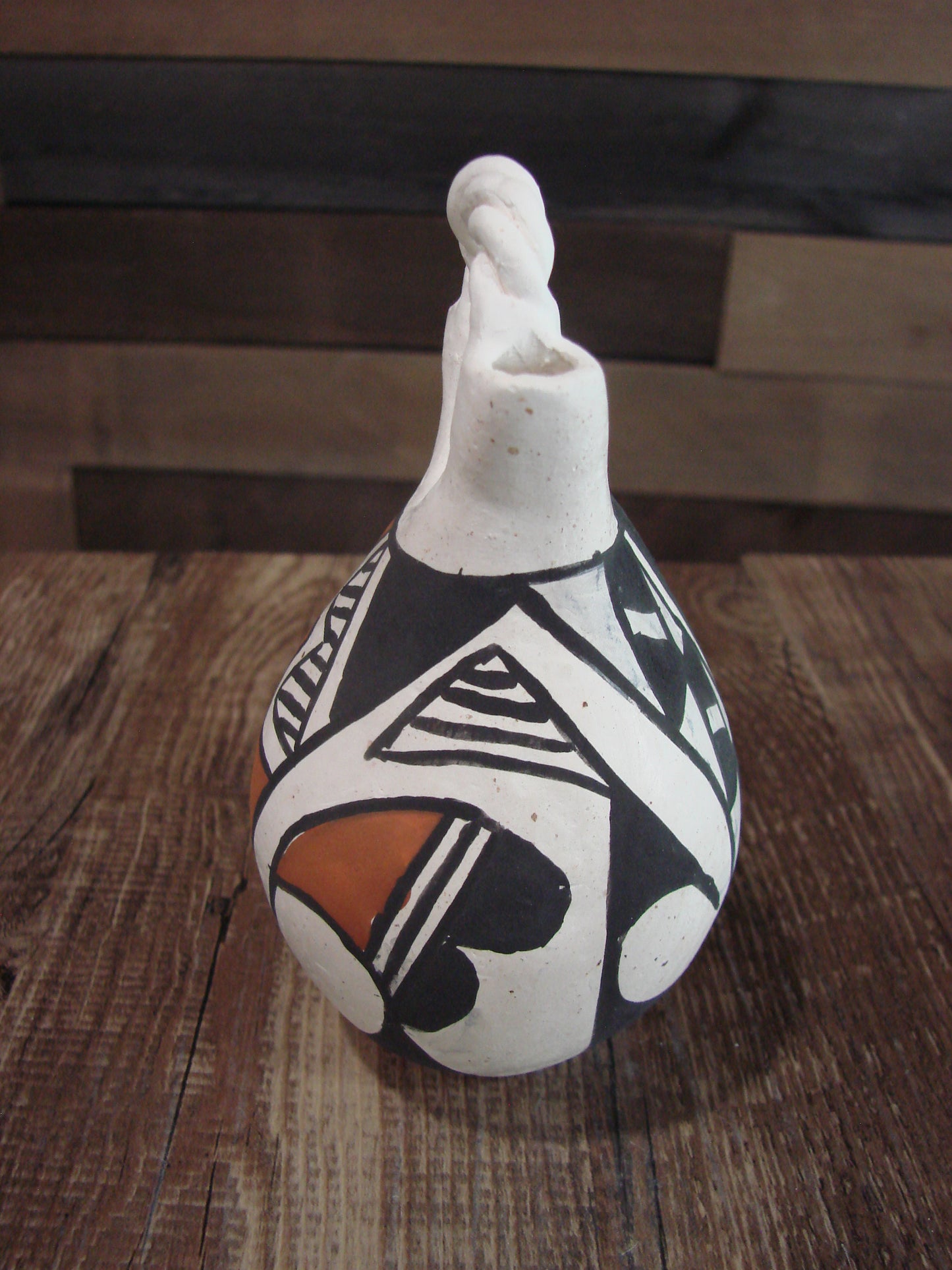Native American Acoma Small Hand Made Wedding Vase - JL
