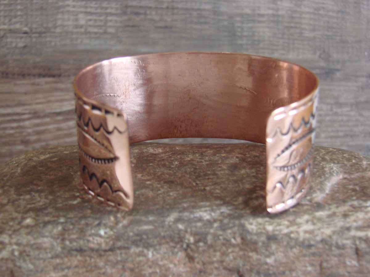 Native American Navajo Copper Bracelet by Elaine Tahe