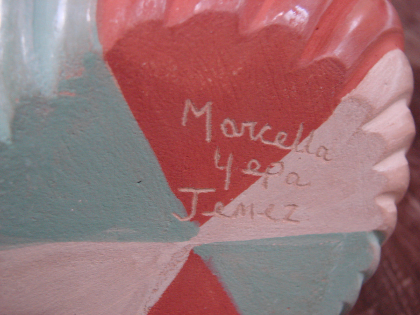 Native American Jemez Clay Hand Coiled Pottery Signed Yepa