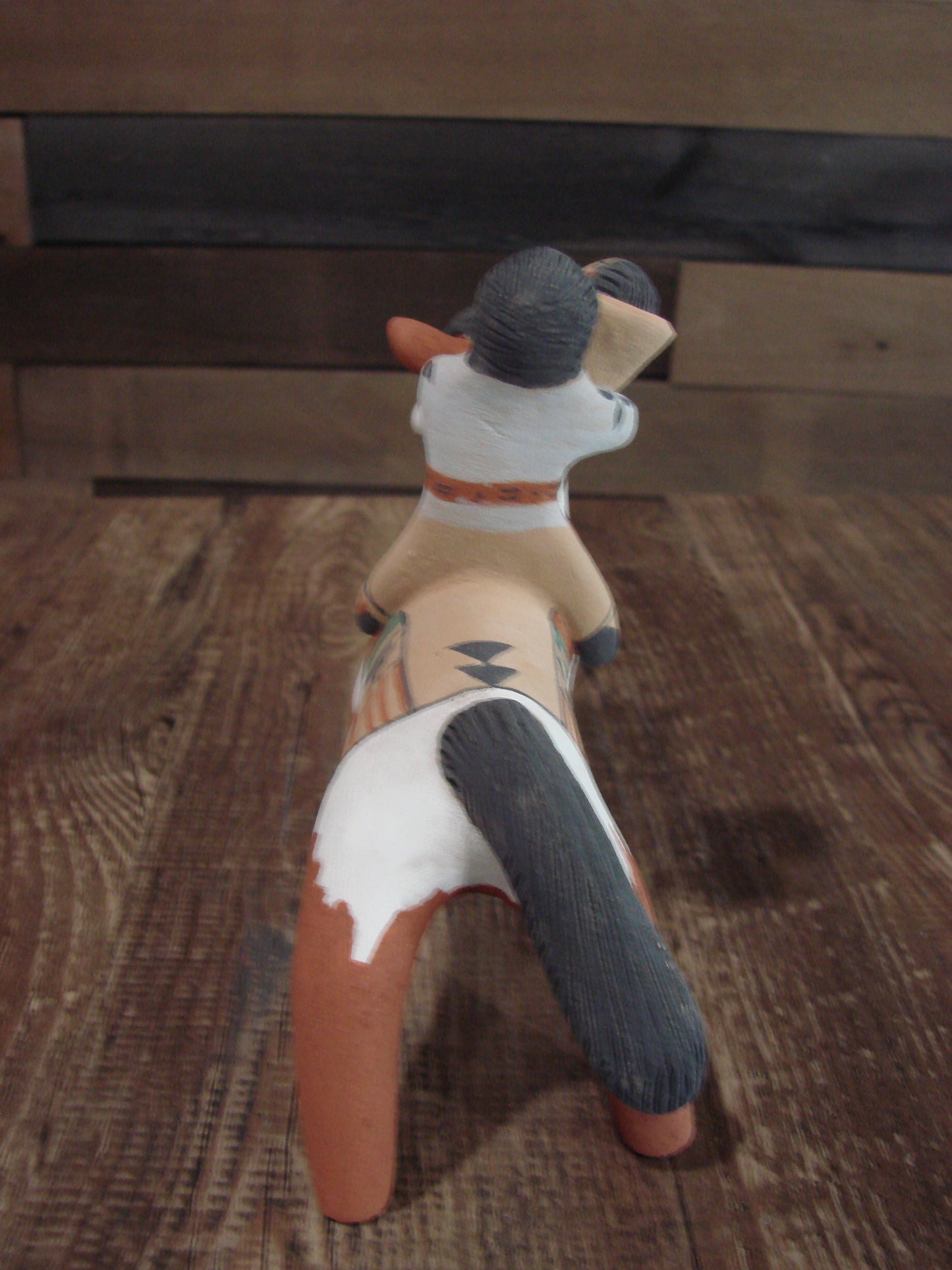 Native American Jemez Clay Hand Sculpted Horse Pottery Signed Fragua