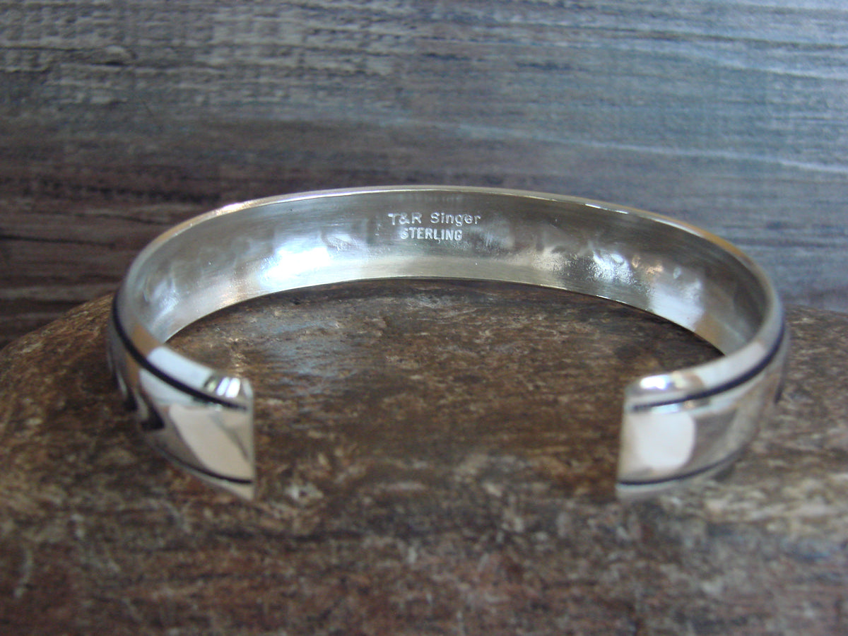 Native American Sterling Silver Petroglyph Bracelet by Singer