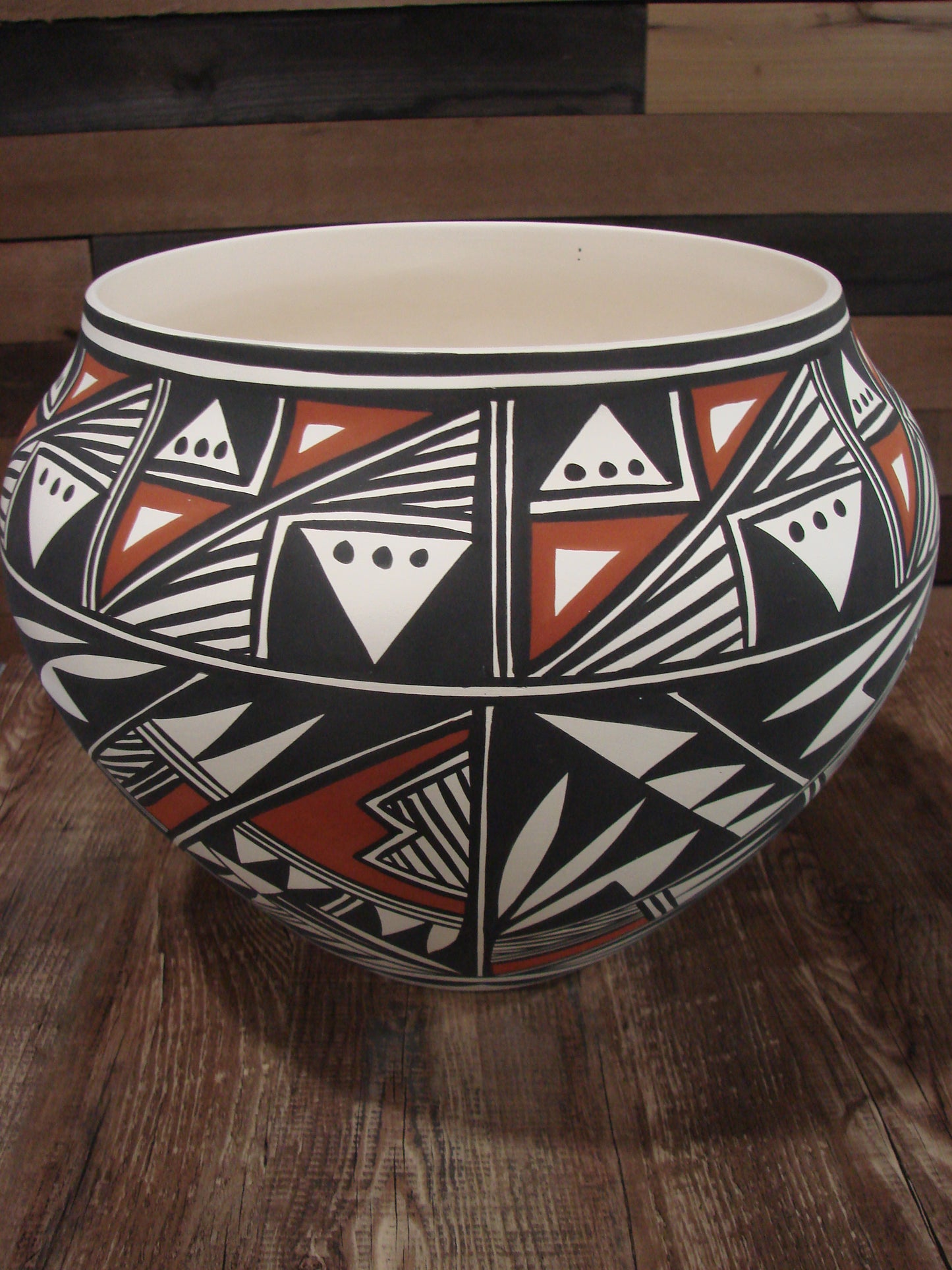 Native American Acoma Indian Hand Painted Pottery by Antonio