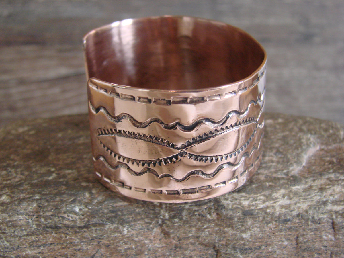 Native American Navajo Copper Bracelet by Elaine Tahe