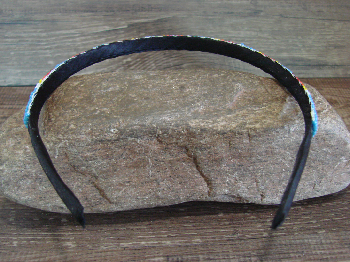 Navajo Indian Hand Beaded 3/8" Head Band by Cleveland