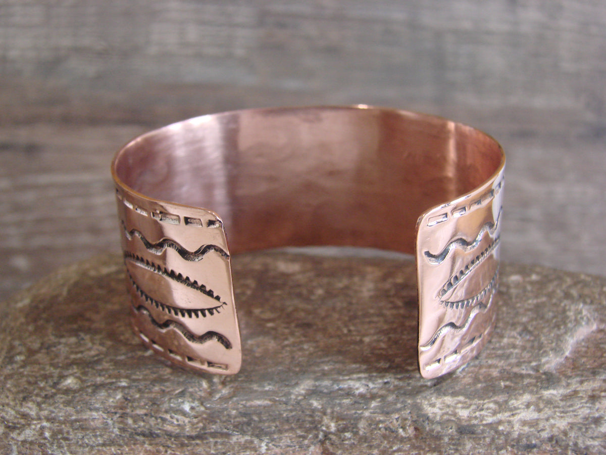 Native American Navajo Copper Bracelet by Elaine Tahe