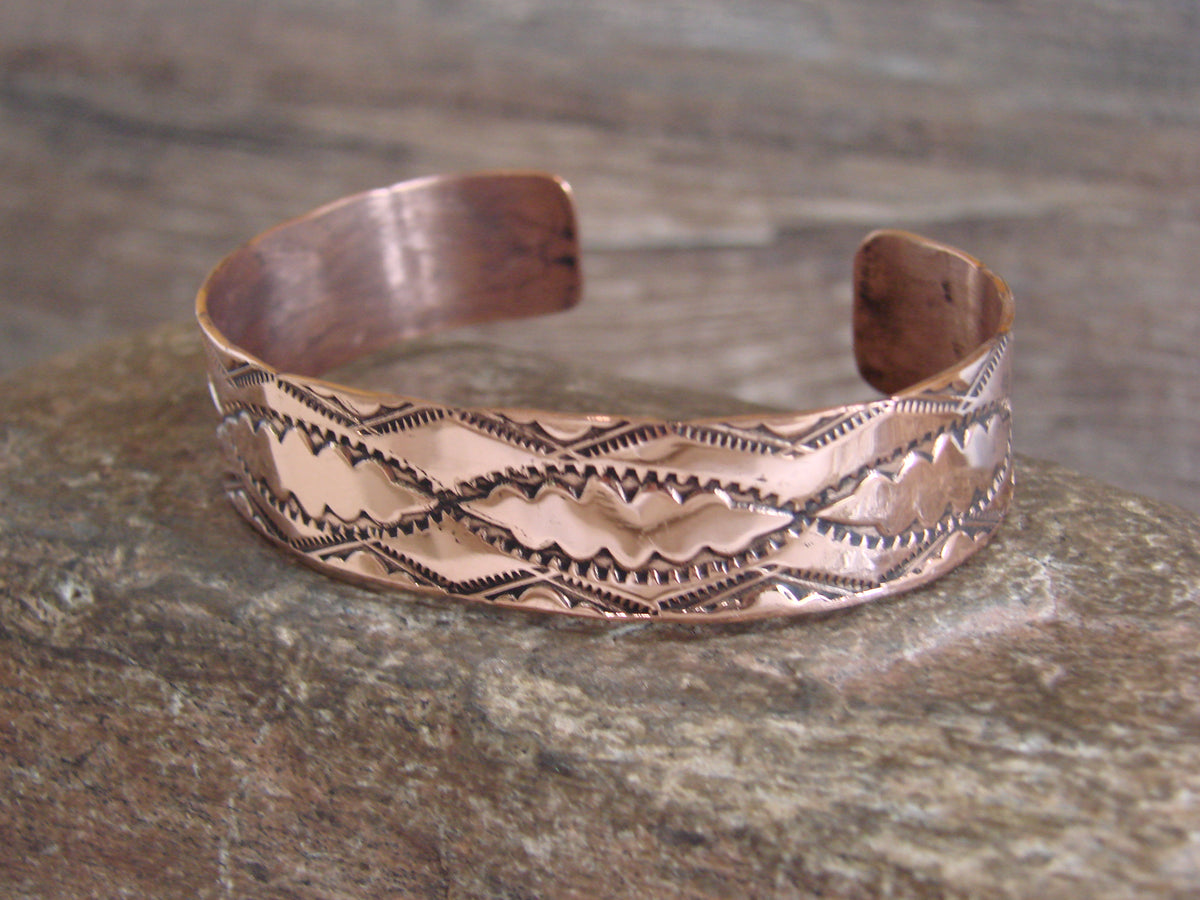Native American Navajo Copper Bracelet by Elaine Tahe