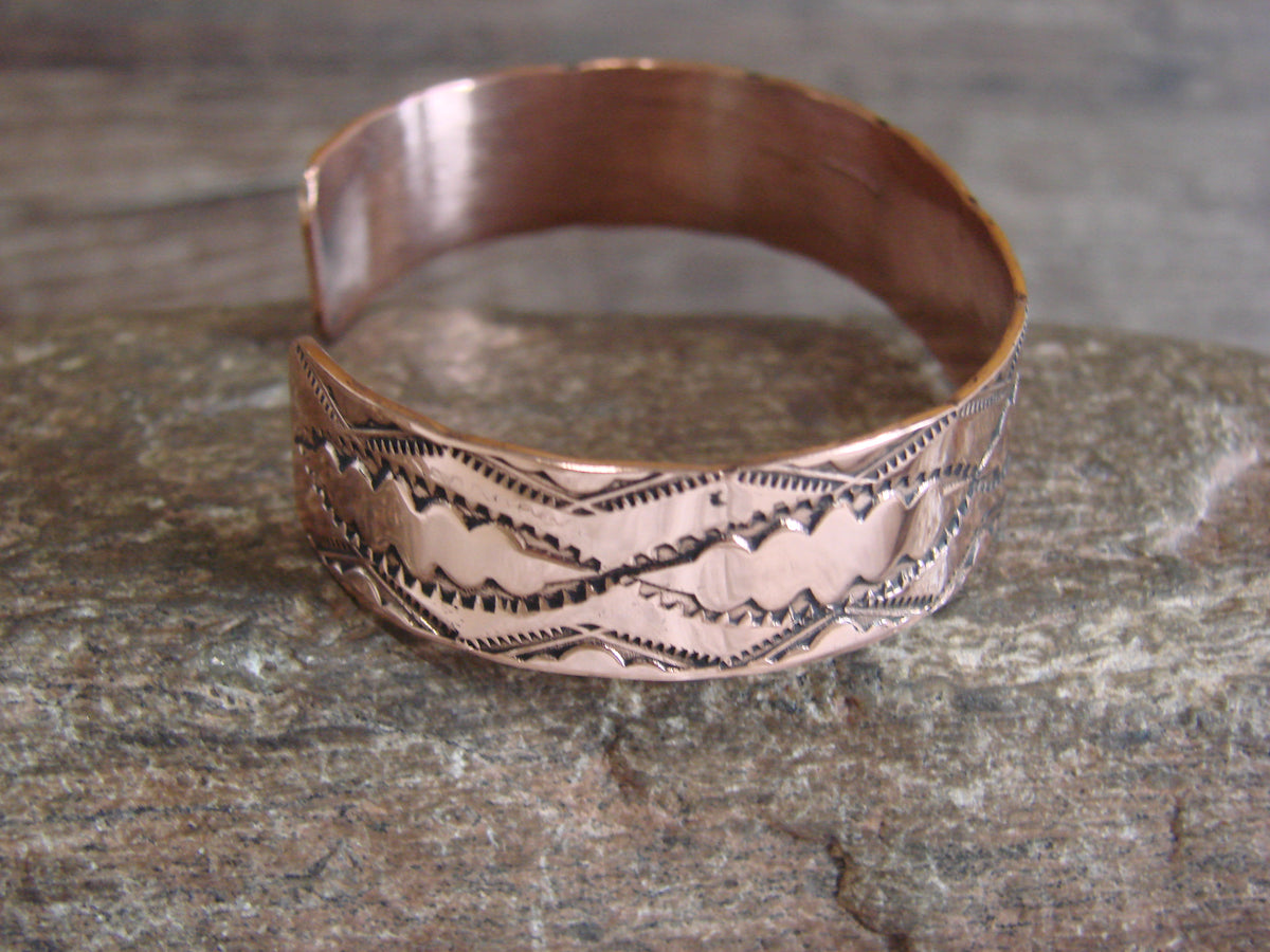 Native American Navajo Copper Bracelet by Elaine Tahe